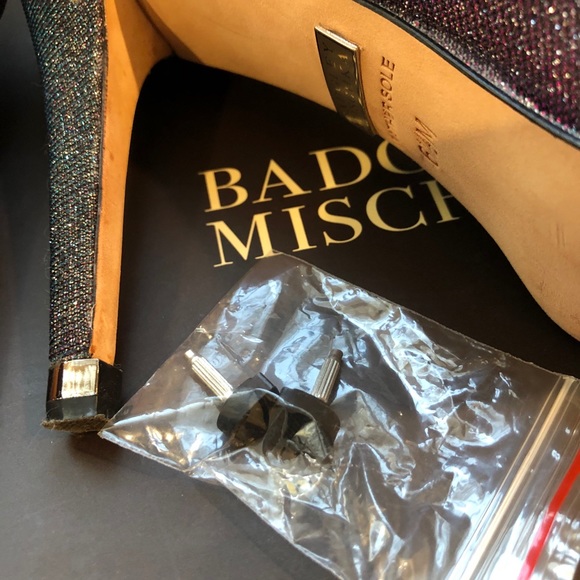 Like New Badgley Mischka Humble IV Peep Toe Sz 6.5 - Picture 13 of 16